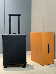 Okify Louis Vuitton Rolling Trunk Black Monogram Suitcase 55x39x21cm - 1
