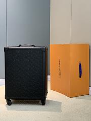 Okify Louis Vuitton Rolling Trunk Black Monogram Suitcase 55x39x21cm - 4
