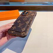 Okify Louis Vuitton Brown Phone Case With Card Holder 28954 - 5