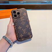 Okify Louis Vuitton Brown Phone Case With Card Holder 28954 - 4