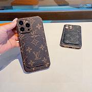 Okify Louis Vuitton Brown Phone Case With Card Holder 28954 - 3