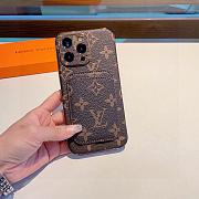 Okify Louis Vuitton Brown Phone Case With Card Holder 28954 - 2