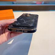 Okify Louis Vuitton Black Phone Case With Card Holder 28955 - 5