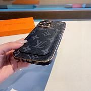 Okify Louis Vuitton Black Phone Case With Card Holder 28955 - 3