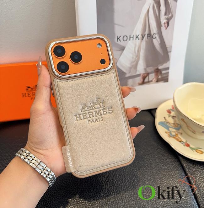 Okify Hermes Beige Phone Case 28956 - 1