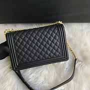 Okify CC Boy Bag Large Black Caviar Gold Hardware 28cm  - 4