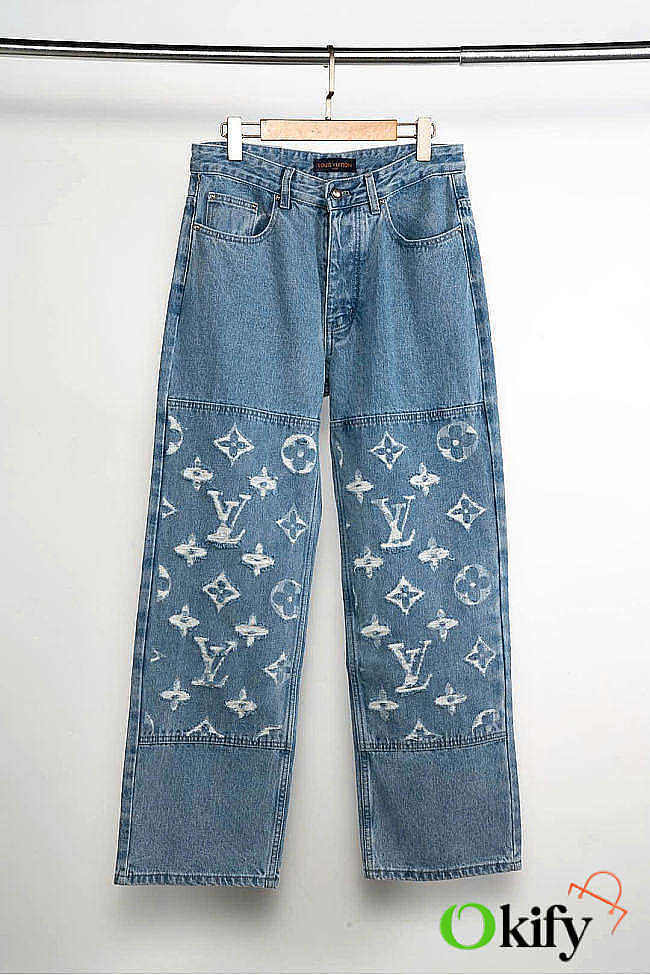 Okify Louis Vuitton Denim Skate Jeans 1AGIVB  - 1