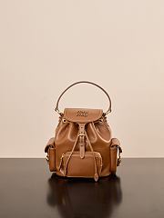 Okify MiuMiu Brown Backpack 22x18x11.5cm - 1