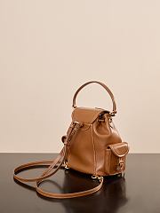 Okify MiuMiu Brown Backpack 22x18x11.5cm - 2