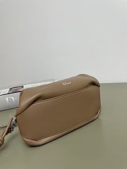Okify Dior Bow Brown Pouch 20x11x8cm  - 4