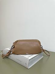 Okify Dior Bow Brown Pouch 20x11x8cm  - 1