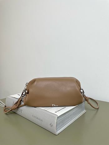 Okify Dior Bow Brown Pouch 20x11x8cm 