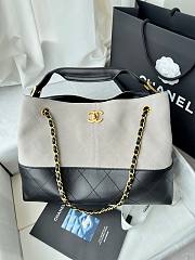 Okify CC 25A Hobo Bag Gray And Black 36x24x12cm  - 1