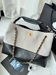 Okify CC 25A Hobo Bag Gray And Black 36x24x12cm  - 2