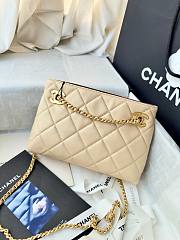 Okify CC 26S Wallet On Chain Bag Beige Lambskin 24x16x7.5cm - 2