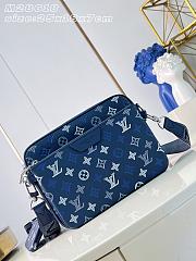 Okify Louis Vuitton Trio Messenger Bag Dark Blue M28618 25x18x7cm - 1