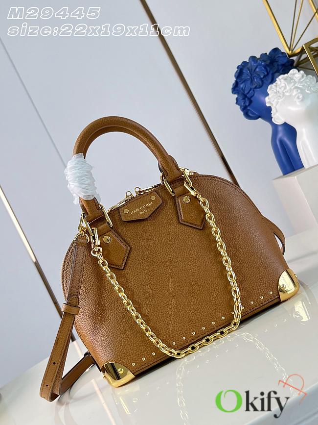 Okify Louis Vuitton Alma Trunk BB Bag Brown M29445 22x19x11cm - 1