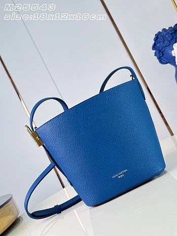 Okify Louis Vuitton Lowkey All In BB Bag Blue M27370 18x16x12cm