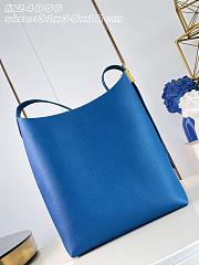 Okify Louis Vuitton Hobo MM Low Key Bag Blue M28220 35x31x18cm  - 4