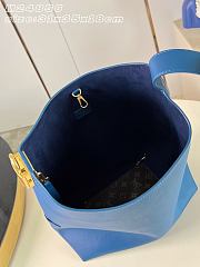 Okify Louis Vuitton Hobo MM Low Key Bag Blue M28220 35x31x18cm  - 6