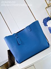 Okify Louis Vuitton Low Key Cabas MM Bag Blue M25341 47x30x14cm - 2