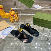 Okify Gucci Black Women Slides With Black T-strap - 6