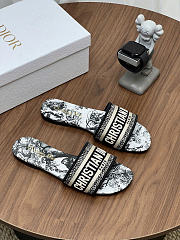 Okify Dior Black Slides 6308  - 6