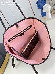 Okify Louis Vuitton Neverfull MM Damier Bag Pink Inside N41603 31x28x14cm - 5