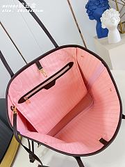 Okify Louis Vuitton Neverfull MM Damier Bag Pink Inside N41603 31x28x14cm - 2