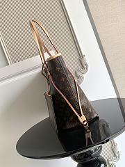 Okify Louis Vuitton Neverfull MM Monogram Bag Brown With Red Inside M41177 31x28x14cm - 6