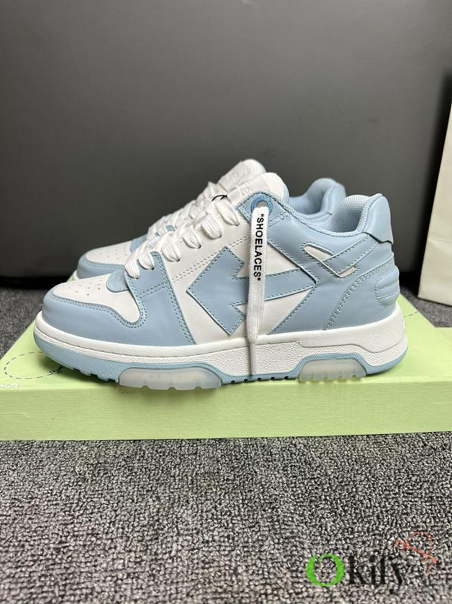 Okify Off White Out Of Office Blue And White Sneakers Unisex - 1