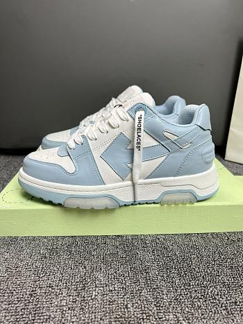 Okify Off White Out Of Office Blue And White Sneakers Unisex