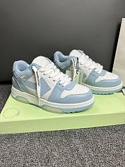 Okify Off White Out Of Office Blue And White Sneakers Unisex - 3