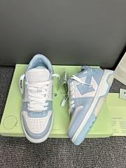 Okify Off White Out Of Office Blue And White Sneakers Unisex - 4