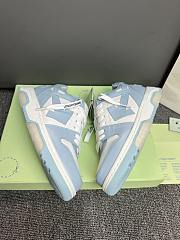 Okify Off White Out Of Office Blue And White Sneakers Unisex - 5