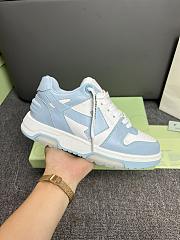 Okify Off White Out Of Office Blue And White Sneakers Unisex - 6