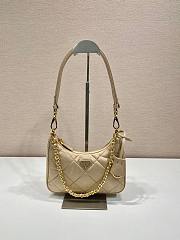 Okify Prada Beige Hobo Bag 1BC204 23x16x6.5cm - 1