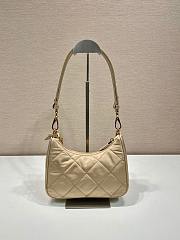 Okify Prada Beige Hobo Bag 1BC204 23x16x6.5cm - 2