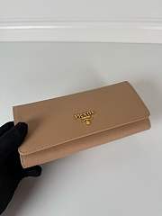 Okify Prada Beige Long Wallet 1MH132 18.7x9.5cm - 4