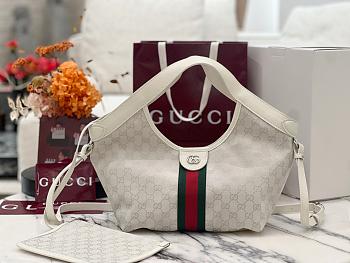 Okify Gucci Giglio Small Tote Bag White 25x20x15cm