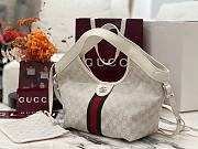 Okify Gucci Giglio Small Tote Bag White 25x20x15cm - 6