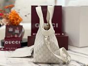 Okify Gucci Giglio Small Tote Bag White 25x20x15cm - 5