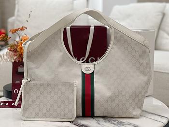 Okify Gucci Giglio Large Tote Bag White 60x47x16cm