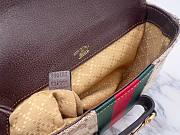 Okify Gucci Horsebit 1955 Bag Beige GG Canvas 21x14.5x5.5cm 866762  - 3