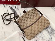 Okify Gucci Horsebit 1955 Bag Beige GG Canvas 21x14.5x5.5cm 866762  - 2