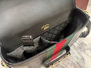 Okify Gucci Horsebit 1955 Bag Black 21x14.5x5.5cm 866762  - 2