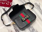 Okify Gucci Horsebit 1955 Bag Black 21x14.5x5.5cm 866762  - 5