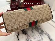Okify Gucci Paparazzo Medium Top Handle Bag Beige GG Canvas 875018 32x24x17cm  - 6