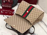 Okify Gucci Paparazzo Medium Top Handle Bag Beige GG Canvas 875018 32x24x17cm  - 3