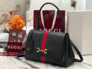 Okify Gucci Paparazzo Medium Top Handle Bag Black 875018 32x24x17cm  - 2